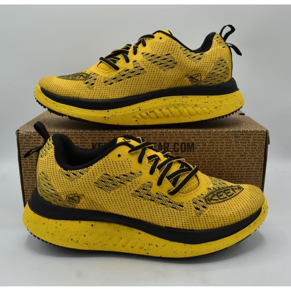KEEN WK400 Walking Shoes Womens 8 Yellow Black NEW Athletic Sneakers Athletic